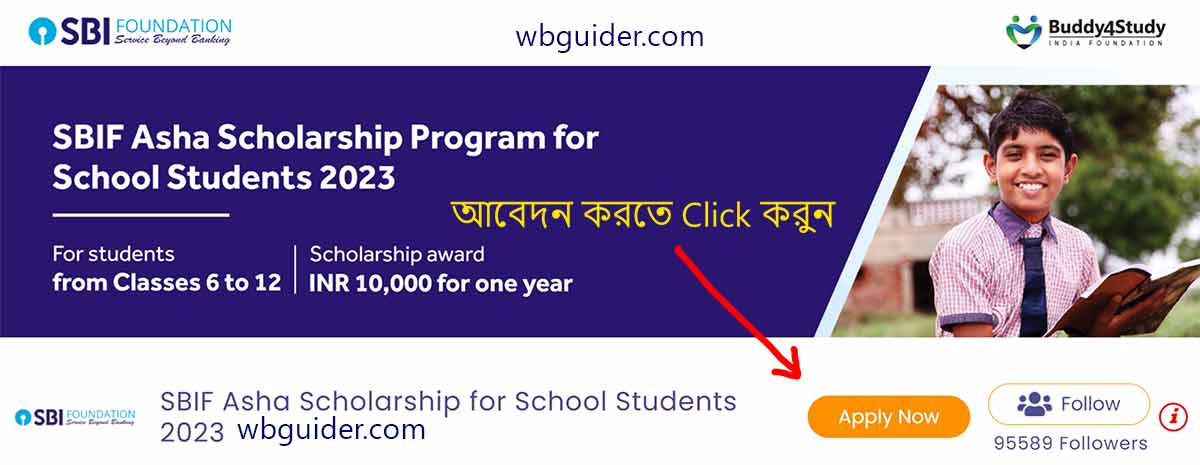 Buddy4study SBI Asha Scholarship 2023 Application Form Fill Up for School Students